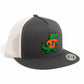 Florida Gators Retro Albert 3D YP Snapback Flat Bill Trucker Hat- Charcoal/ White
