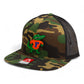 Florida Gators Retro Albert 3D Wool Blend Flat Bill Hat- Army Camo/ Black