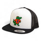 Florida Gators Retro Albert 3D YP Snapback Flat Bill Trucker Hat- White/ Black