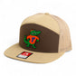 Florida Gators Retro Albert 3D Snapback Seven-Panel Flat Bill Trucker Hat- Brown/ Tan