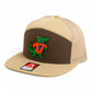 Florida Gators Retro Albert 3D Snapback Seven-Panel Flat Bill Trucker Hat- Brown/ Tan