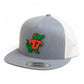 Florida Gators Retro Albert 3D YP Snapback Flat Bill Trucker Hat- Heather Grey/ White