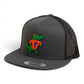 Florida Gators Retro Albert 3D YP Snapback Flat Bill Trucker Hat- Charcoal/ Black