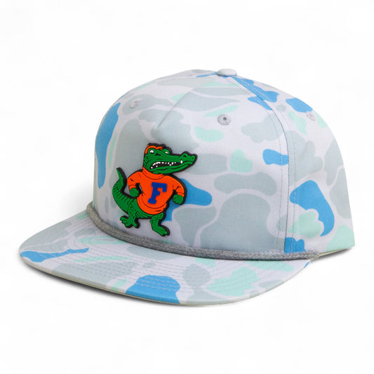 Florida Gators Retro Albert 3D Umpqua Rope Hat- Saltwater Duck Camo/ Charcoal