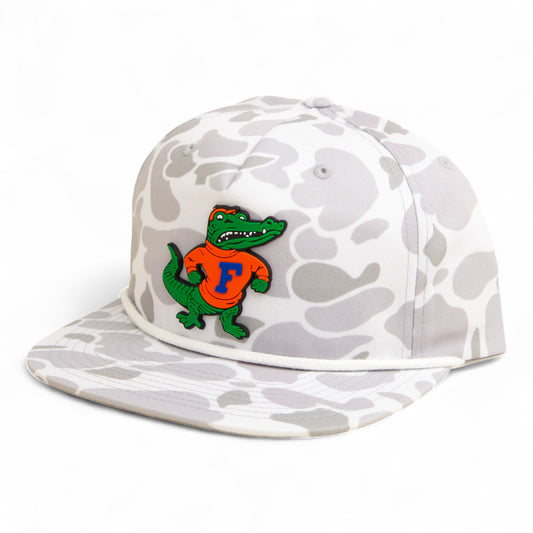 Florida Gators Retro Albert 3D Umpqua Rope Hat- Blizzard Duck Camo/ White