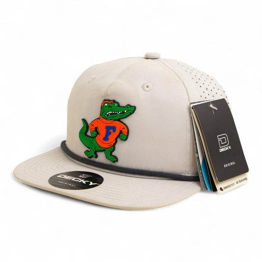 Florida Gators Retro Albert 3D Perforated Rope Hat- Grey/ Charcoal