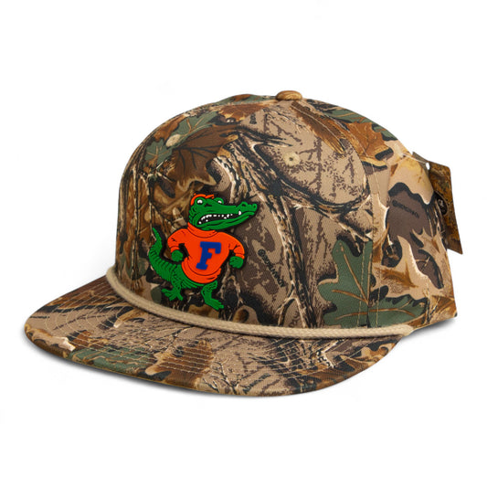 Florida Gators Retro Albert 3D Umpqua Rope Hat- Realtree Advantage/ Khaki