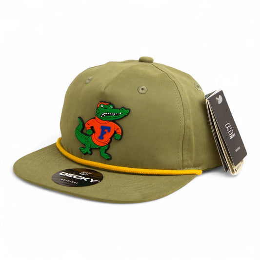 Florida Gators Retro Albert 3D Classic Rope Hat- Loden/ Amber