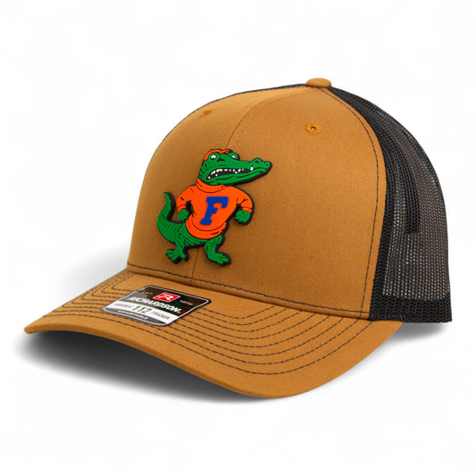 Florida Gators Retro Albert 3D Snapback Trucker Hat- Caramel/ Black