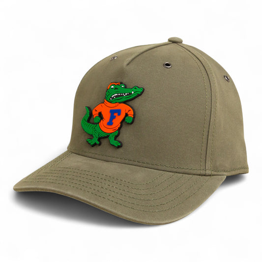 Florida Gators Retro Albert 3D Snapback Canvas Hat- Olive