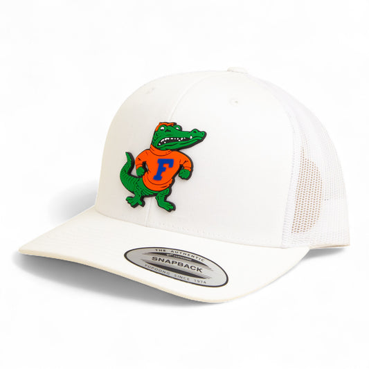Florida Gators Retro Albert 3D YP Snapback Trucker Hat- White
