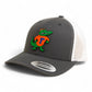 Florida Gators Retro Albert 3D YP Snapback Trucker Hat- Charcoal/ White