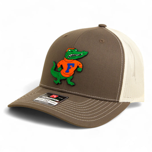 Florida Gators Retro Albert 3D Snapback Trucker Hat- Chocolate Chip/ Birch