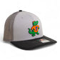 Florida Gators Retro Albert 3D Snapback Trucker Hat- Grey/ Charcoal/ Black