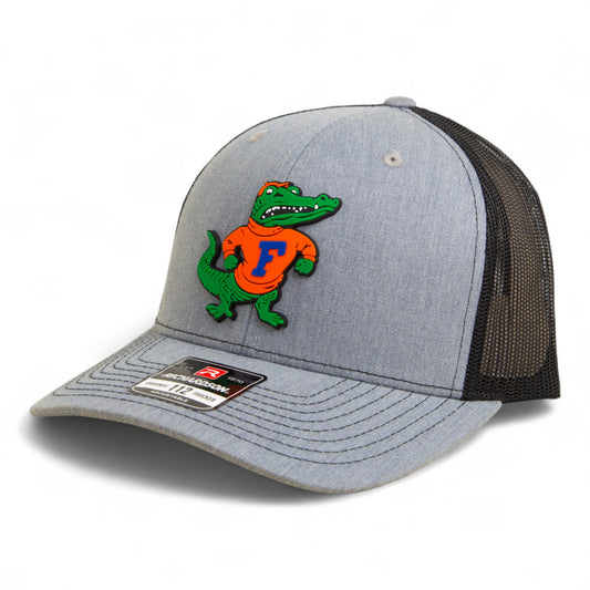 Florida Gators Retro Albert 3D Snapback Trucker Hat- Heather Grey/ Black
