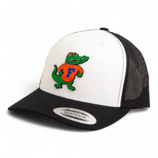 Florida Gators Retro Albert 3D YP Snapback Trucker Hat- White/ Black