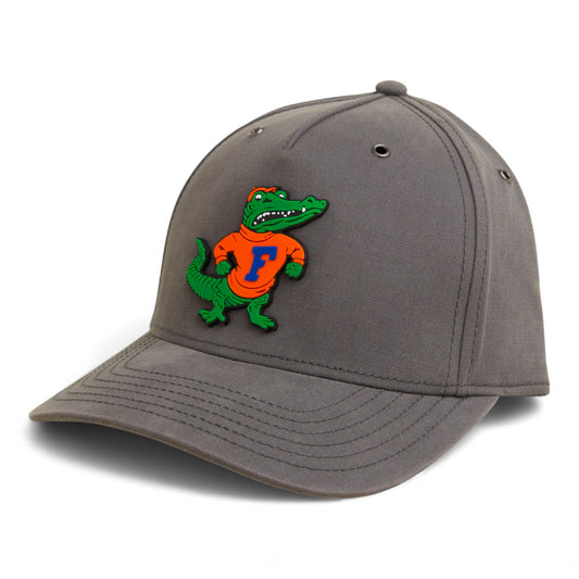 Florida Gators Retro Albert 3D Snapback Canvas Hat- Charcoal