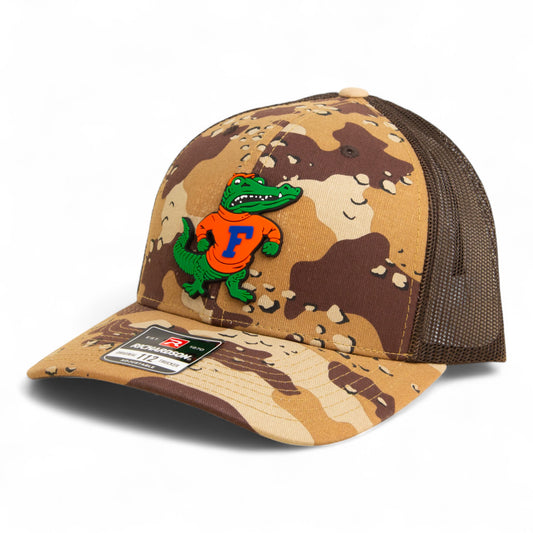 Florida Gators Retro Albert 3D Snapback Trucker Hat- Desert Camo/ Brown