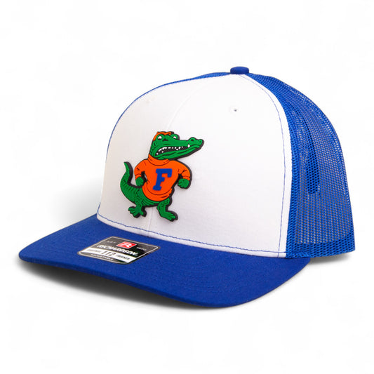 Florida Gators Retro Albert 3D Snapback Trucker Hat- White/ Royal