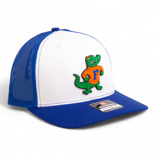 Florida Gators Retro Albert 3D Snapback Trucker Hat- White/ Royal