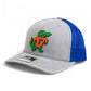 Florida Gators Retro Albert 3D Snapback Trucker Hat- Heather Grey/ Royal