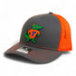 Florida Gators Retro Albert 3D Snapback Trucker Hat- Charcoal/ Orange