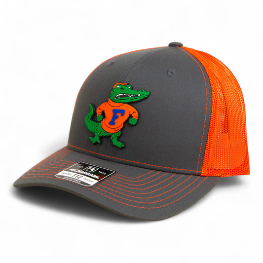 Florida Gators Retro Albert 3D Snapback Trucker Hat- Charcoal/ Orange