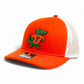 Florida Gators Retro Albert 3D Snapback Trucker Hat- Orange/ White