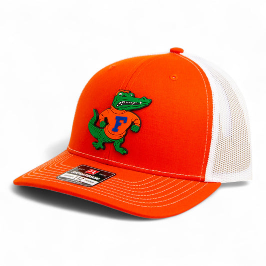 Florida Gators Retro Albert 3D Snapback Trucker Hat- Orange/ White