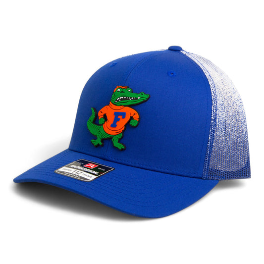 Florida Gators Retro Albert 3D Snapback Trucker Hat- Royal Fade