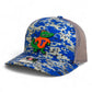 Florida Gators Retro Albert 3D Snapback Trucker Hat- Royal Digital Camo