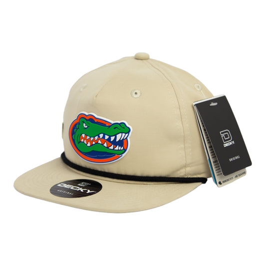 Florida Gators 2024 Men's College World Series 3D Classic Rope Hat- Birch/ Black