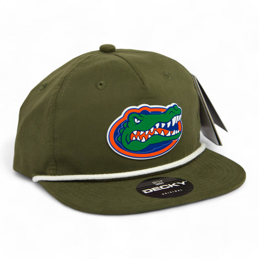 Florida Gators 3D Classic Rope Hat- Olive/ White