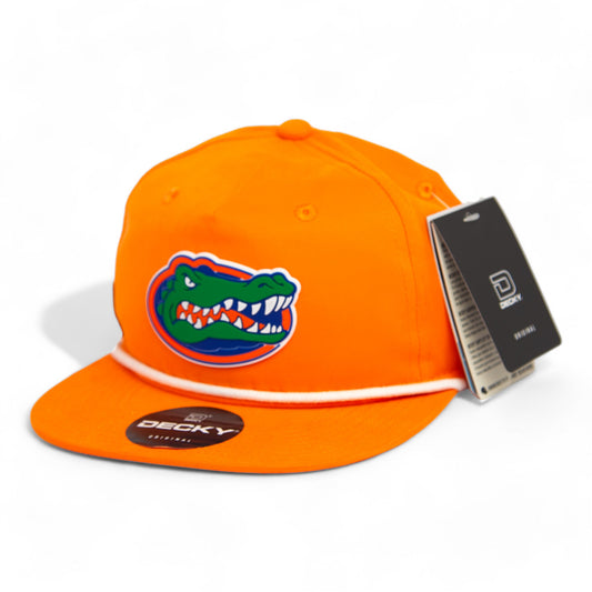 Florida Gators 3D Classic Rope Hat- Orange/ White