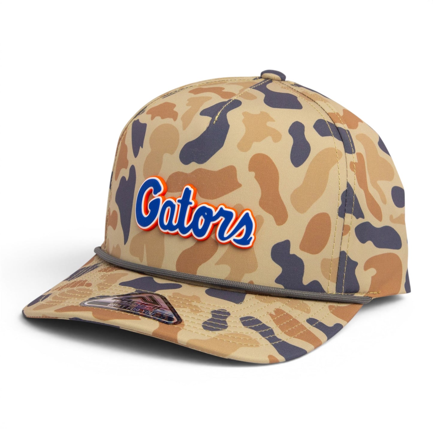 Florida Gators Script Blue 3D Duck Camo Rope Hat- Canyon