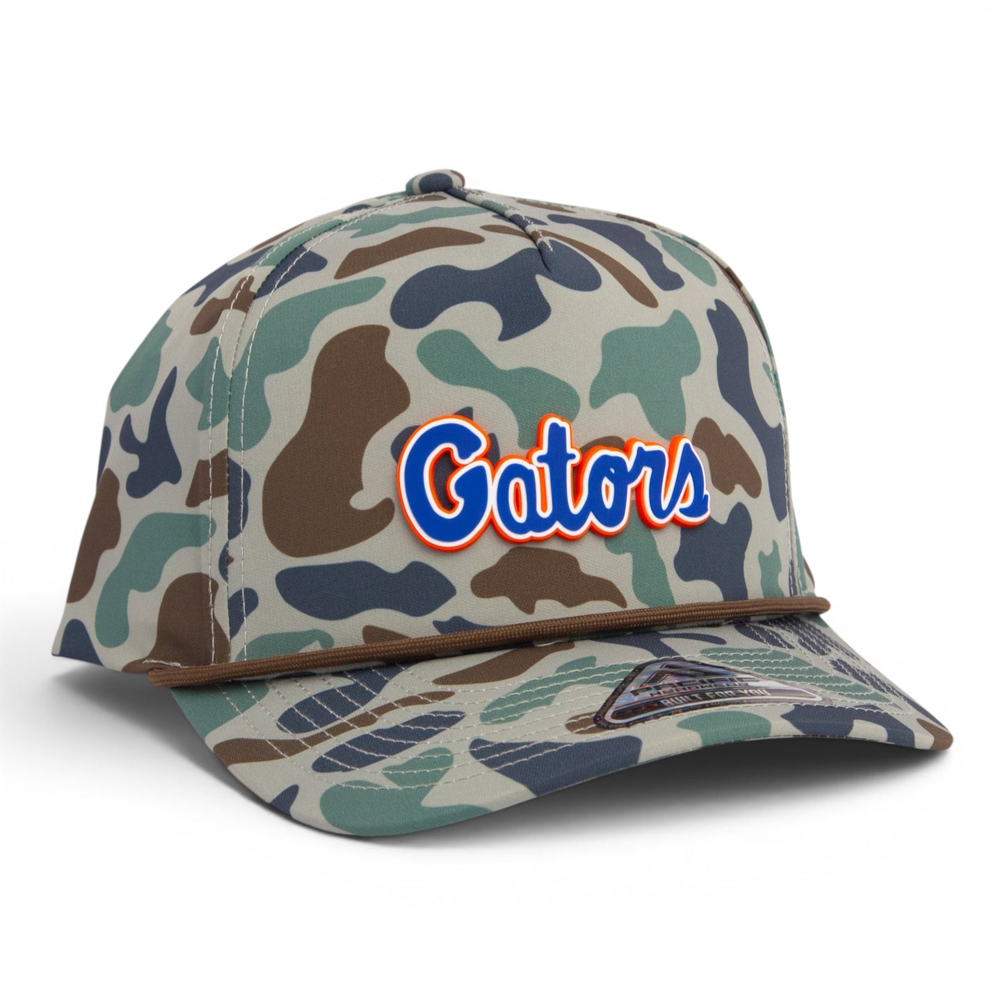 Florida Gators Script Blue 3D Duck Camo Rope Hat- Mallard