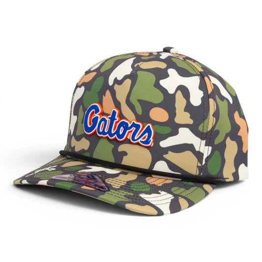 Florida Gators Script Blue 3D Duck Camo Rope Hat- Bayou