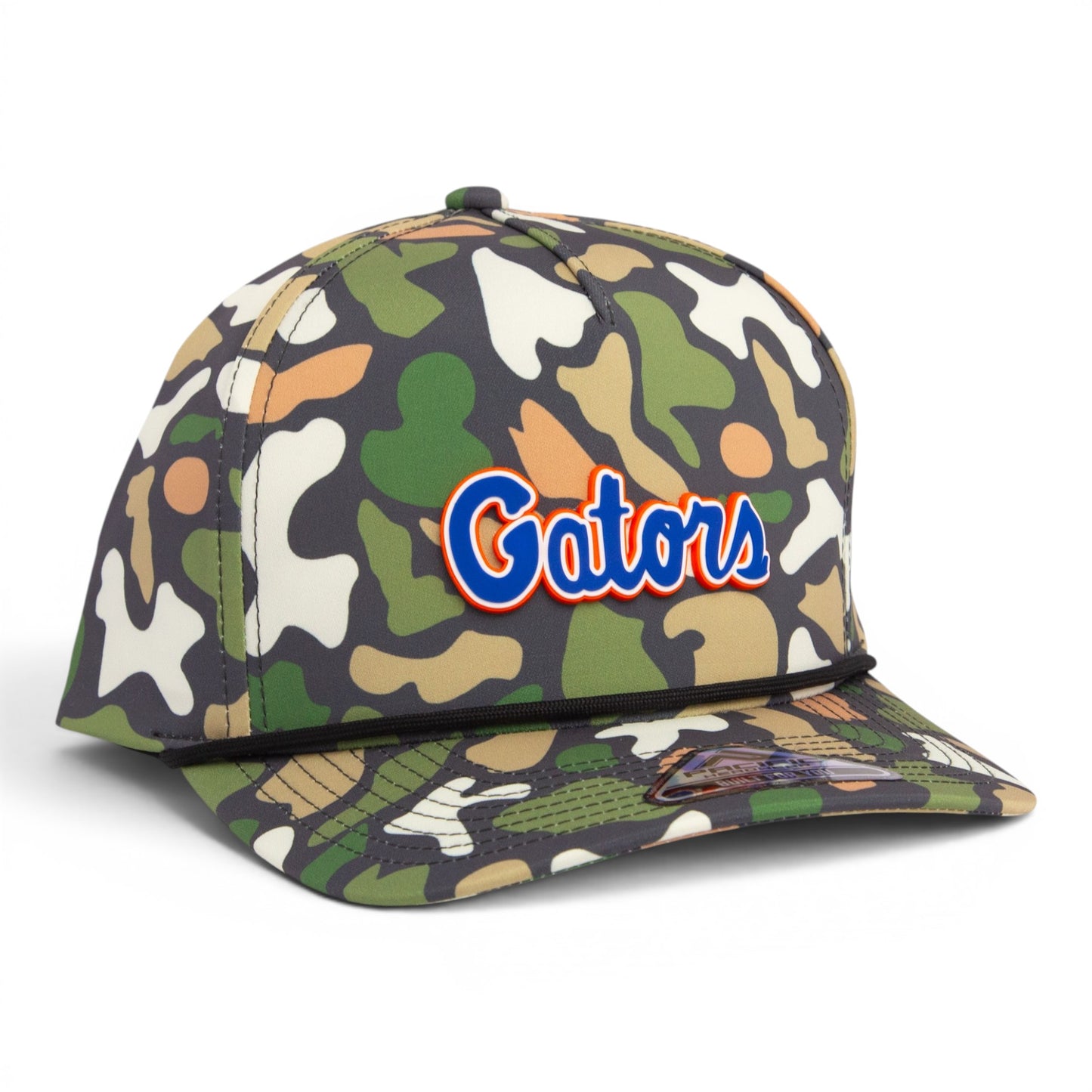 Florida Gators Script Blue 3D Duck Camo Rope Hat- Bayou