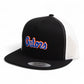 Florida Gators Script Blue 3D YP Snapback Flat Bill Trucker Hat- Black/ White