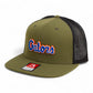 Florida Gators Script Blue 3D Wool Blend Flat Bill Hat- Loden/ Black