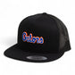 Florida Gators Script Blue 3D YP Snapback Flat Bill Trucker Hat- Black