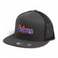 Florida Gators Script Blue 3D YP Snapback Flat Bill Trucker Hat- Charcoal/ Black