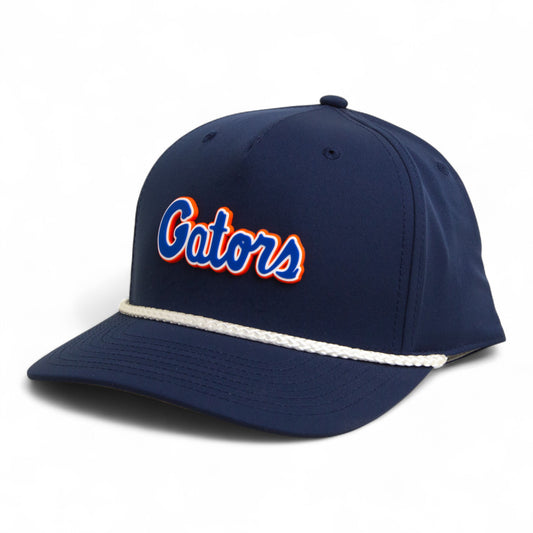 Florida Gators Script Blue 3D Five Panel Classic Rope Hat- Navy/ White