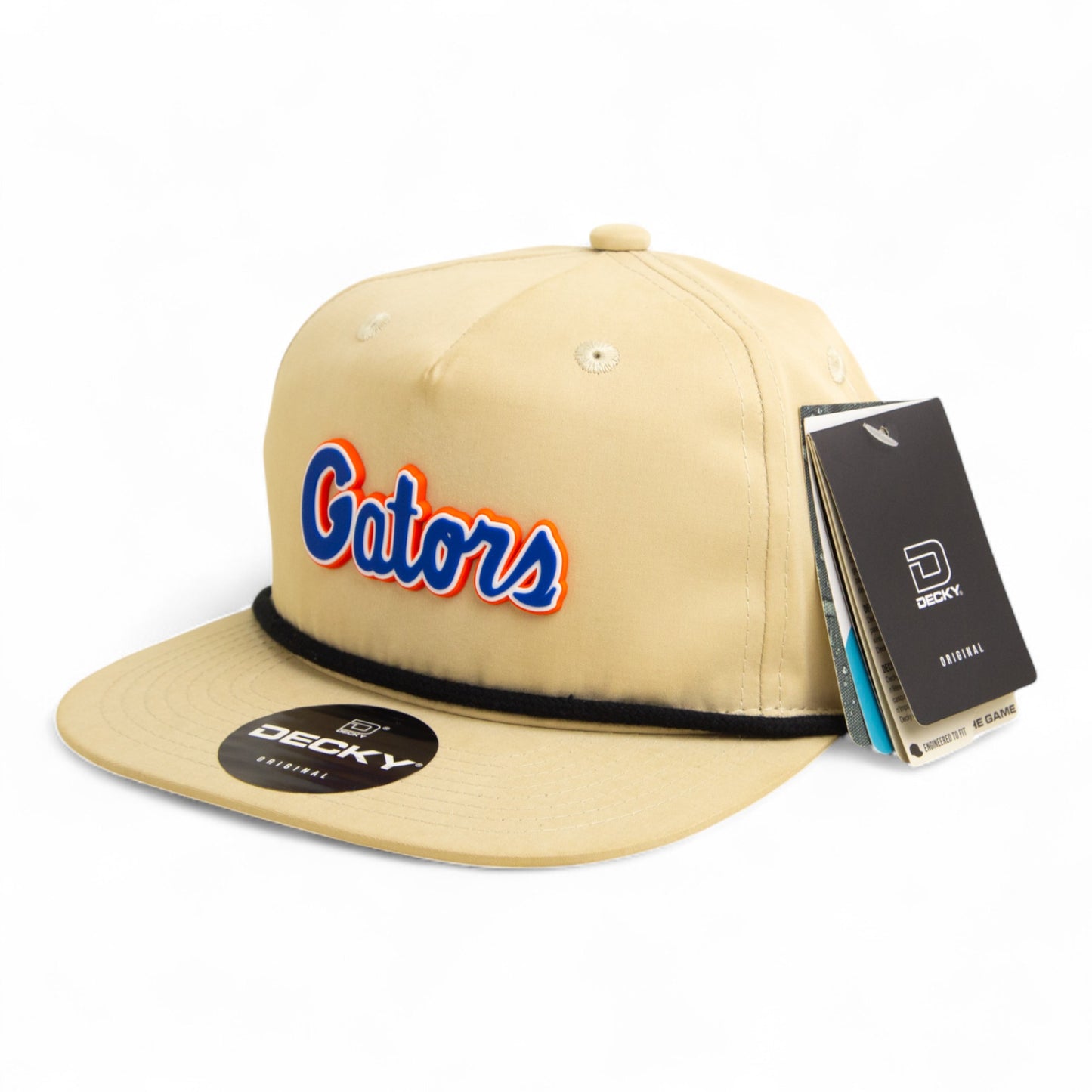 Florida Gators Script Blue 3D Classic Rope Hat- Birch/ Black