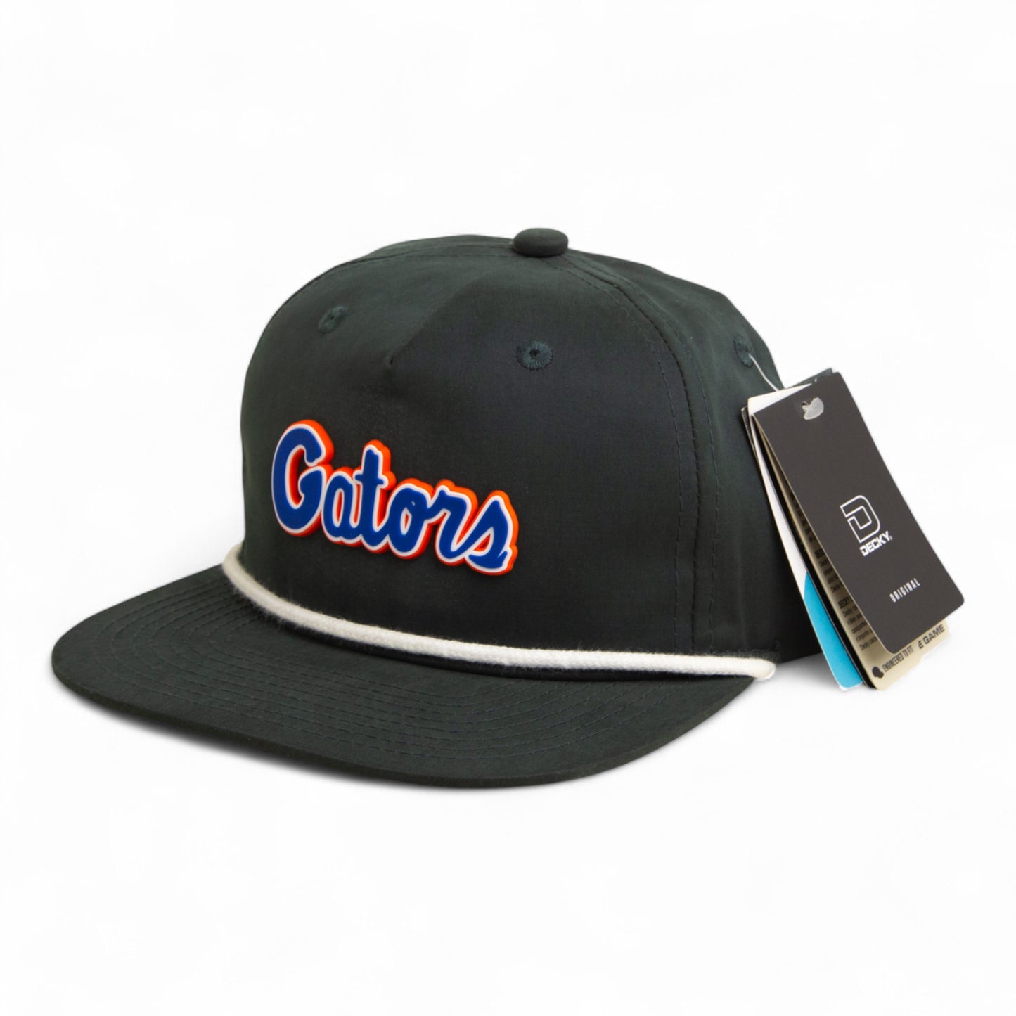 Florida Gators Script Blue 3D Classic Rope Hat- Charcoal/ White