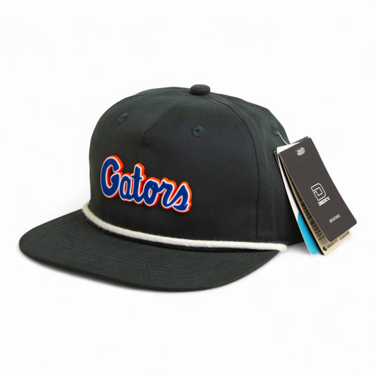 Florida Gators Script Blue 3D Classic Rope Hat- Charcoal/ White