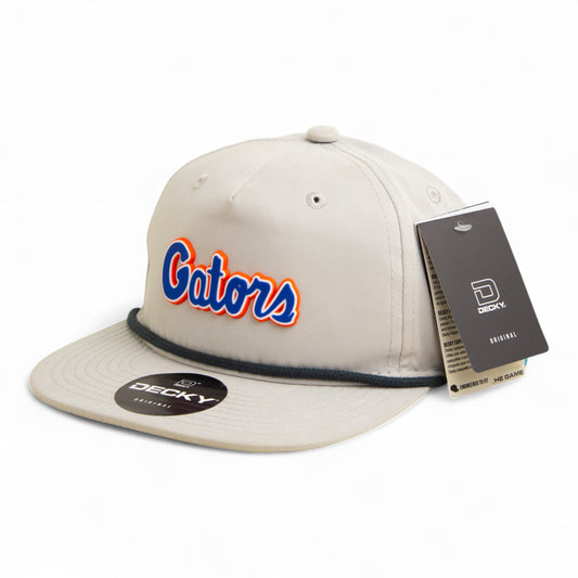 Florida Gators Script Blue 3D Classic Rope Hat- Grey/ Charcoal