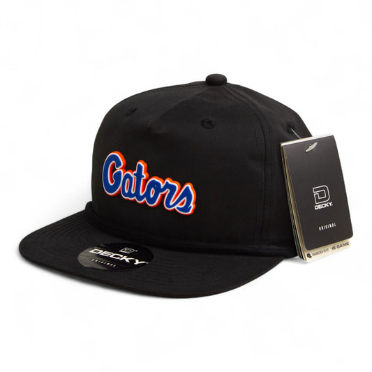 Florida Gators Script Blue 3D Classic Rope Hat- Black