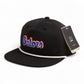 Florida Gators Script Blue 3D Perforated Rope Hat- Black/ White