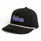 Florida Gators Script Blue 3D Five Panel Classic Rope Hat- Black/ White